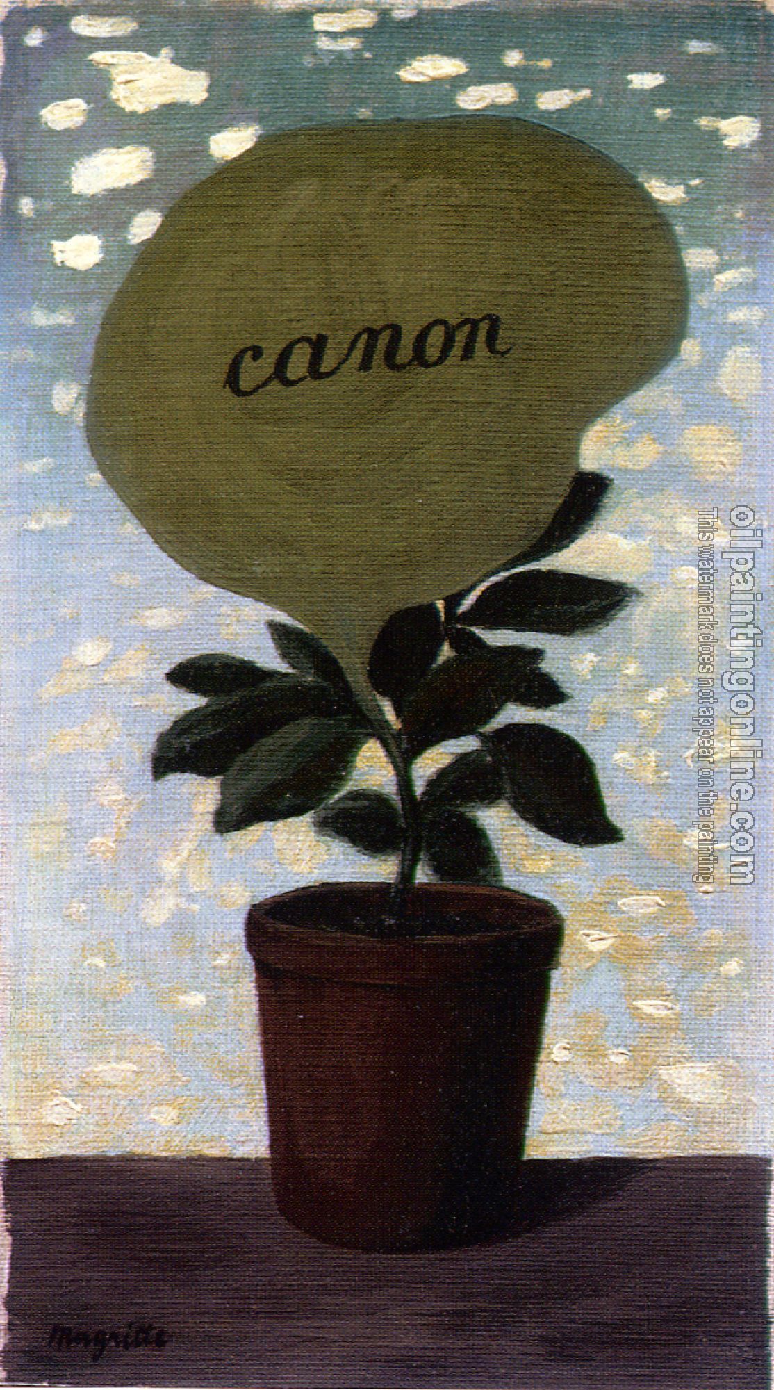 Magritte, Rene - plant eith word